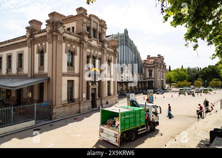 Busbahnhof Barcelona Nord, Barcelona, Katalonien, Spanien, Europa. Stockfoto