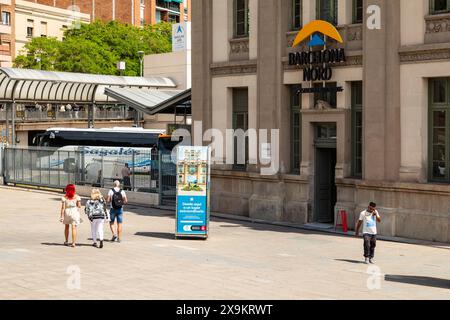 Busbahnhof Barcelona Nord, Barcelona, Katalonien, Spanien, Europa. Stockfoto