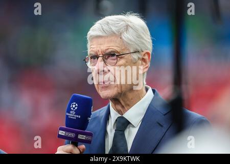 London, Großbritannien. Juni 2024. Arsène Wenger beim UEFA Champions League Finale Borussia Dortmund gegen Real Madrid am 1. Juni 2024 im Wembley Stadium, London, England, Großbritannien Credit: Every Second Media/Alamy Live News Stockfoto