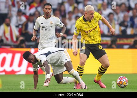 London, Kroatien. Juni 2024. LONDON, ENGLAND - 1. JUNI: Julian Ryerson aus Dortmund im Finale der UEFA Champions League 2023/24 zwischen Borussia Dortmund und Real Madrid CF im Wembley Stadium am 1. Juni 2024 in London. Foto: Sanjin Strukic/PIXSELL Credit: Pixsell/Alamy Live News Stockfoto