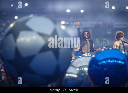 London, England. Juni 2024. Lenny Kravitz Borussia Dortmund - Real Madrid Champions League Finale 01.06.2024 Credit: Moritz Müller/Alamy Live News Stockfoto