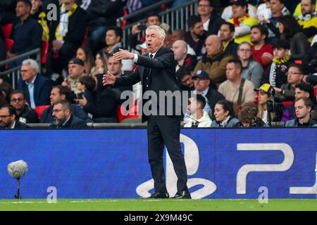 London, Kroatien. Juni 2024. LONDON, ENGLAND - 1. JUNI 2023/24: Beim Endspiel der UEFA Champions League zwischen Borussia Dortmund und Real Madrid CF im Wembley Stadium am 1. Juni 2024 in London. Foto: Sanjin Strukic/PIXSELL Credit: Pixsell/Alamy Live News Stockfoto