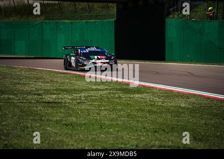 Imola, Italien. Juni 2024. Badawi Ibrahim, indischer Fahrer des DL Racing Teams, tritt beim Campionato Italianao Gran Turismo Sprint GTCup auf der Enzo e Dino Ferrari International Racetrack an Credit: SOPA Images Limited/Alamy Live News Stockfoto