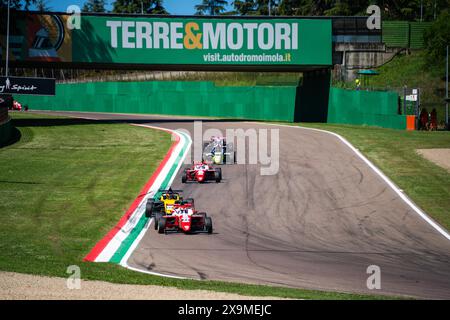 Imola, Italien. Juni 2024. Der lettische Fahrer Stolcermanis Tomass des PREMA Racing Teams tritt während des Qualifyings der italienischen F4-Meisterschaft auf der Enzo e Dino Ferrari International Racetrack an. (Foto: Luca Martini/SOPA Images/SIPA USA) Credit: SIPA USA/Alamy Live News Stockfoto