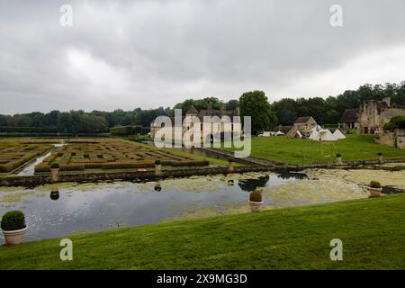 Chaussy, Frankreich. Juni 2024. Geschichte von Villarceaux am 1. Juni 2024 in der Domaine de Villarceaux in Chaussy, Frankreich. Quelle: Bernard Menigault/Alamy Live News Stockfoto