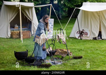 Chaussy, Frankreich. Juni 2024. Geschichte von Villarceaux am 1. Juni 2024 in der Domaine de Villarceaux in Chaussy, Frankreich. Quelle: Bernard Menigault/Alamy Live News Stockfoto