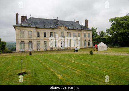 Chaussy, Frankreich. Juni 2024. Geschichte von Villarceaux am 1. Juni 2024 in der Domaine de Villarceaux in Chaussy, Frankreich. Quelle: Bernard Menigault/Alamy Live News Stockfoto