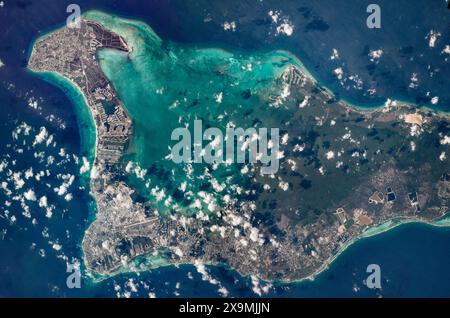 Luftfahrt von Grand Cayman Island Stockfoto