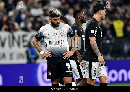 São Paulo (SP), 06/2024 - Fußball/CORINTHIANS X BOTAFOGO - Juri Alberto aus Corinthians - Spiel zwischen CORINTHIANS X BOTAFOGO, gültig für die siebte Runde der brasilianischen Meisterschaft, die in der Neo Química Arena in São Paulo am Abend dieses Samstag, 01. (Foto: Eduardo Carmim/Alamy Live News) Stockfoto