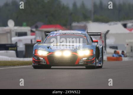 Frederic Verwisch (Harekbeck/BEL) / Christopher Haase (Kulmbach/DEU) / Markus Winckelhock (Zdimerice/DEU) / Ricardo Feller (Boezberg/che), #15, Audi R8 LMS GT3 Evo II, Team: Scherer Sport PHX (DEU), Motorsport, ADAC Ravenol 24H Rennen Nürnberg, Nürnberg, 30.05.2024 - 02.06.Eibner Pressefoerfost., 01.06.2024.2024 Stockfoto