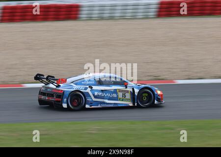 Frederic Verwisch (Harekbeck/BEL) / Christopher Haase (Kulmbach/DEU) / Markus Winckelhock (Zdimerice/DEU) / Ricardo Feller (Boezberg/che), #15, Audi R8 LMS GT3 Evo II, Team: Scherer Sport PHX (DEU), Motorsport, ADAC Ravenol 24H Rennen Nürnberg, Nürnberg, 30.05.2024 - 02.06.Eibner Pressefoerfost., 01.06.2024.2024 Stockfoto