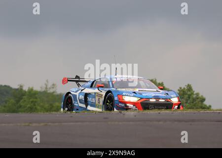 Frederic Verwisch (Harekbeck/BEL) / Christopher Haase (Kulmbach/DEU) / Markus Winckelhock (Zdimerice/DEU) / Ricardo Feller (Boezberg/che), #15, Audi R8 LMS GT3 Evo II, Team: Scherer Sport PHX (DEU), Motorsport, ADAC Ravenol 24H Rennen Nürnberg, Nürnberg, 30.05.2024 - 02.06.Eibner Pressefoerfost., 01.06.2024.2024 Stockfoto