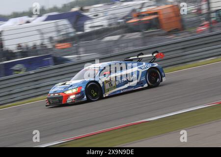 Frederic Verwisch (Harekbeck/BEL) / Christopher Haase (Kulmbach/DEU) / Markus Winckelhock (Zdimerice/DEU) / Ricardo Feller (Boezberg/che), #15, Audi R8 LMS GT3 Evo II, Team: Scherer Sport PHX (DEU), Motorsport, ADAC Ravenol 24H Rennen Nürnberg, Nürnberg, 30.05.2024 - 02.06.Eibner Pressefoerfost., 01.06.2024.2024 Stockfoto