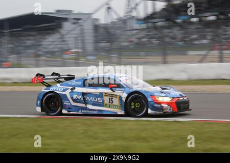 Frederic Verwisch (Harekbeck/BEL) / Christopher Haase (Kulmbach/DEU) / Markus Winckelhock (Zdimerice/DEU) / Ricardo Feller (Boezberg/che), #15, Audi R8 LMS GT3 Evo II, Team: Scherer Sport PHX (DEU), Motorsport, ADAC Ravenol 24H Rennen Nürnberg, Nürnberg, 30.05.2024 - 02.06.Eibner Pressefoerfost., 01.06.2024.2024 Stockfoto