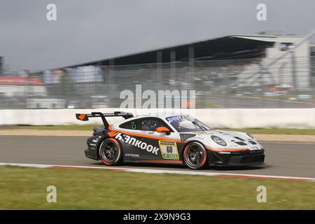 Recardo Bruins (Zwartemeer/NDL) / Steven Cho (Edmonton/CAN) / Jongkyum Kim (Suwon-si/KOR), #60, Porsche 911 GT3 Cup, Team: Hankook Competition (KOR), Motorsport, ADAC Ravenol 24H Rennen Nürnberg, 30.05.2024 - 02.06.2024, Samstag 01.06.2024 Foto: Eibner-Pressefoto/Juergen Augst Stockfoto