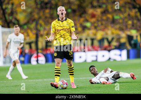 London, Großbritannien. Juni 2024. Julian Ryerson (Borussia Dortmund) wurde im Finale der Champions League 2024 zwischen Borussia Dortmund und Real Madrid im Wembley Stadion gesehen. Endergebnis, Real Madrid 2:0. Borussia Dortmund. Quelle: SOPA Images Limited/Alamy Live News Stockfoto