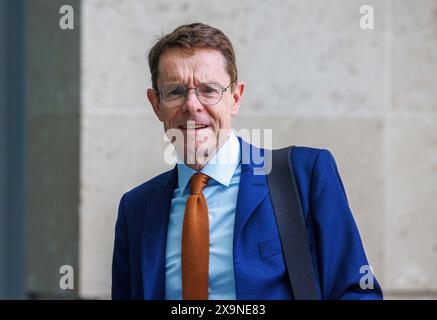 London, Großbritannien. Juni 2024. Ehemaliger Bürgermeister der West Midlands, Andy Street, am Sonntag bei der BBC mit Laura Kuenssberg. Quelle: Mark Thomas/Alamy Live News Stockfoto