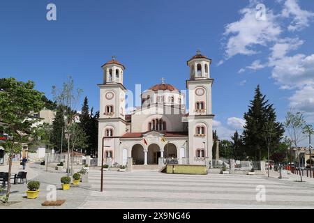 Die orthodoxe Kathedrale Saint Demetrius in Berat-Albanien Stockfoto