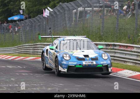 Dylan Pereira (Soleuvre/LUX) / Larry ten Voorde (Enschede/NDL) / Thomas Kiefer (Heidelberg/DEU) / Christer Joens (Ingelheim/DEU), #116, Porsche 911 GT3-Cup, Team: Scherer Sport PHX (DEU), Motorsport, ADAC Ravenol 24H Rennen Nürburgring, Nürnberg, 30.05.2024 - 02.06.2024, Samstag 01.06.2024, Foto: Jubner-Pressefost Stockfoto