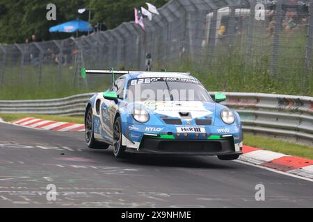 Dylan Pereira (Soleuvre/LUX) / Larry ten Voorde (Enschede/NDL) / Thomas Kiefer (Heidelberg/DEU) / Christer Joens (Ingelheim/DEU), #116, Porsche 911 GT3-Cup, Team: Scherer Sport PHX (DEU), Motorsport, ADAC Ravenol 24H Rennen Nürburgring, Nürnberg, 30.05.2024 - 02.06.2024, Samstag 01.06.2024, Foto: Jubner-Pressefost Stockfoto