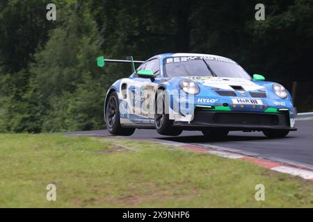 Dylan Pereira (Soleuvre/LUX) / Larry ten Voorde (Enschede/NDL) / Thomas Kiefer (Heidelberg/DEU) / Christer Joens (Ingelheim/DEU), #116, Porsche 911 GT3-Cup, Team: Scherer Sport PHX (DEU), Motorsport, ADAC Ravenol 24H Rennen Nürburgring, Nürnberg, 30.05.2024 - 02.06.2024, Samstag 01.06.2024, Foto: Jubner-Pressefost Stockfoto