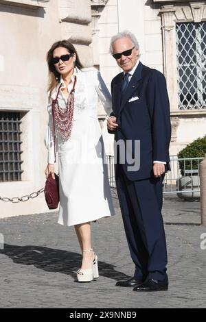 Rom, Italien. Juni 2024. Rom, Quirinale-Empfang für die Feier des 2. Juni im Quirinale, auf dem Foto: Gästekredit: Independent Photo Agency/Alamy Live News Stockfoto