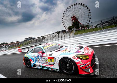 04 TANIGUCHI Nobuteru (jpn), KATAOKA Tatsuya (jpn), Goodsmile Racing und Team UKYO, Mercedes-AMG GT3 Evo, Action während des Suzuka GT 3 Stunden Rennens, 3. Runde der Super GT Series 2024, vom 1. Bis 2. Juni 2024 auf dem Suzuka Circuit in Suzuka-Shi, Japan - Foto Clément Marin / DPPI Stockfoto