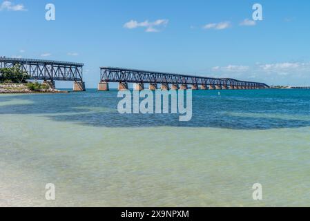 Straße 1 nach Key West in Florida Keys, USA Stockfoto