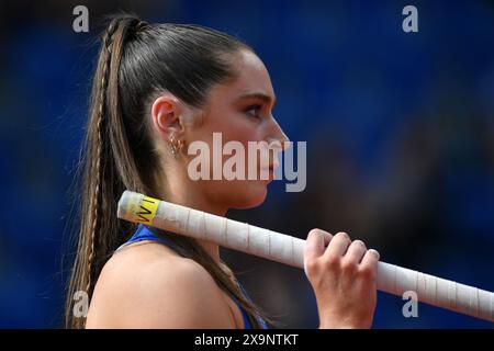 Ostrava, Tschechische Republik. Mai 2024. IMOGEN AIRYS in Pole Vault Women bei der World Athletics Continental Tour Golden Spike in Ostrava in Tschechien. (Kreditbild: © Slavek Ruta/ZUMA Press Wire) NUR REDAKTIONELLE VERWENDUNG! Nicht für kommerzielle ZWECKE! Stockfoto