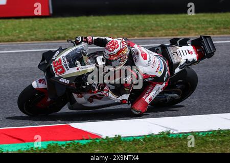 Scarperia, Italien. 31. Mai 2024. Takaaki Nakagami aus Japan und LCR Honda im Einsatz während des MotoGP GP7 Gran Premio d'Italia Brembo - Freies Training auf dem Mugello Circuit. (Foto: Fabrizio Carabelli/SOPA Images/SIPA USA) Credit: SIPA USA/Alamy Live News Stockfoto