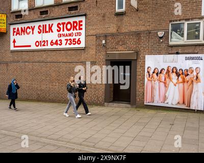 Straßenszene in Digbeth, Birmingham, Großbritannien. Stockfoto