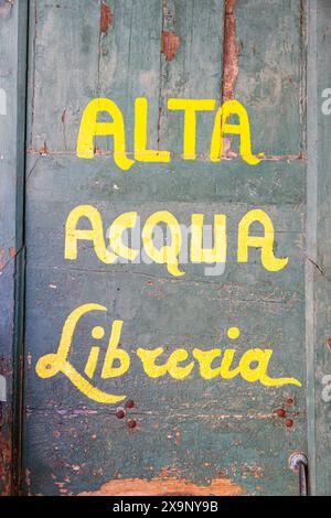 Alta Acqua Libreria Buchhandlung Venedig Italien Stockfoto