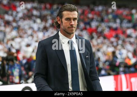London, Großbritannien. Juni 2024. Gareth Bale beim UEFA Champions League Finale Borussia Dortmund gegen Real Madrid am 1. Juni 2024 im Wembley Stadium, London, England, Großbritannien Credit: Every Second Media/Alamy Live News Stockfoto