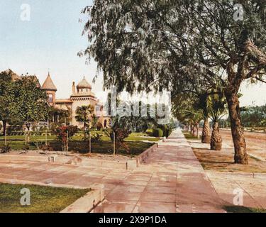 Orange Grove Avenue, Pasadena, Los Angeles County, Kalifornien 1900. Stockfoto