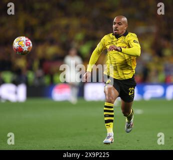 London, Großbritannien. Juni 2024. Donyell Malen von Borussia Dortmund während des UEFA Champions League-Spiels im Wembley Stadium in London. Der Bildnachweis sollte lauten: David Klein/Sportimage Credit: Sportimage Ltd/Alamy Live News Stockfoto