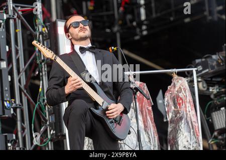 29. Mai 2024: Miles Dimitri Baker von Ice Nine Kills spielt ein Konzert in Mailand Stockfoto