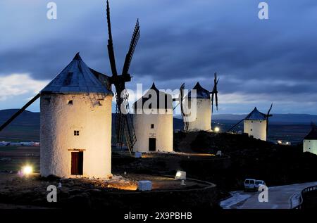 Windmühlen von Consuegra, Toledo, Spanien Stockfoto