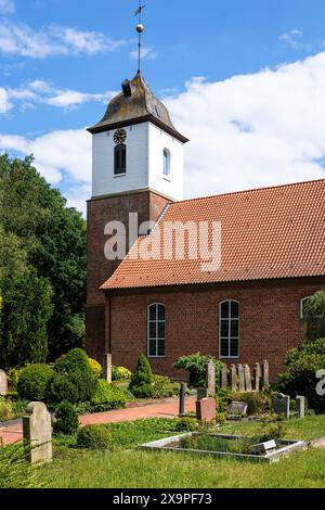 Friedhof an der Zionskirche, Worpswede, Niedersachsen. Friedhof an der Zionskirche, Worpswede, Niedersachsen, Deutschland. Stockfoto