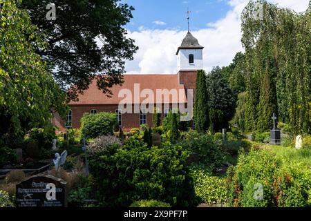 Friedhof an der Zionskirche, Worpswede, Niedersachsen. Friedhof an der Zionskirche, Worpswede, Niedersachsen, Deutschland. Stockfoto