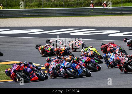 Mugello, Italien. Juni 2024. Rennmoment während Gran Premio dÂ&#x80;&#x99;Italia Brembo - Rennen, MotoGP-Weltmeisterschaft in Mugello, Italien, 02. Juni 2024 Credit: Unabhängige Fotoagentur/Alamy Live News Stockfoto