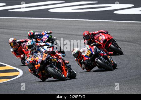 Mugello, Italien. Juni 2024. Momento des Rennens während des Gran Premio dÂ&#x80;&#x99;Italia Brembo - Rennen, MotoGP-Weltmeisterschaft in Mugello, Italien, 02. Juni 2024 Credit: Independent Photo Agency/Alamy Live News Stockfoto