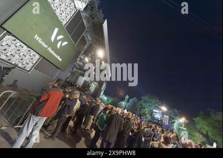 Wien, Österreich. Mai 2014. Eröffnung des Wiener Festivals am Rathausplatz in Wien Stockfoto