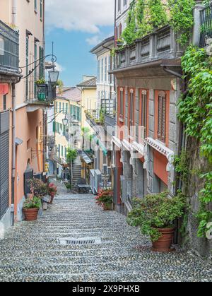 Das berühmte Instagram-Bild von Salita Serbelloni Steps in Bellagio auf :ale Como in Italien Stockfoto