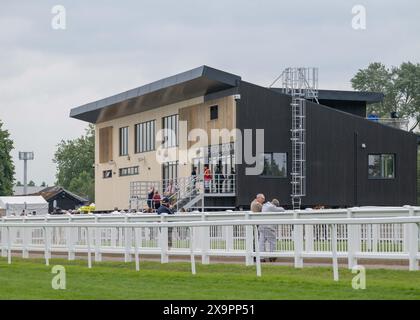 Neuer Wiegeraum auf der Rennbahn Worcester Stockfoto