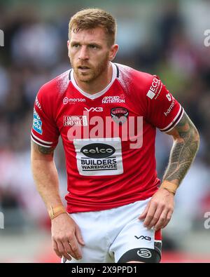 Eccles, Großbritannien. Juni 2024. Marc Sneyd von Salford Red Devils während des Spiels Salford Red Devils gegen London Broncos im Salford Community Stadium, Eccles, Vereinigtes Königreich, 2. Juni 2024 (Foto: Gareth Evans/News Images) in Eccles, Vereinigtes Königreich am 2. Juni 2024. (Foto: Gareth Evans/News Images/SIPA USA) Credit: SIPA USA/Alamy Live News Stockfoto