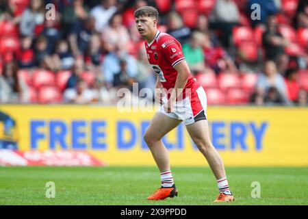 Eccles, Großbritannien. Juni 2024. Nathan Connell von Salford Red Devils während des Spiels Salford Red Devils gegen London Broncos im Salford Community Stadium, Eccles, Vereinigtes Königreich, 2. Juni 2024 (Foto: Gareth Evans/News Images) in Eccles, Vereinigtes Königreich am 2. Juni 2024. (Foto: Gareth Evans/News Images/SIPA USA) Credit: SIPA USA/Alamy Live News Stockfoto