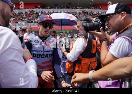 Mugello, Italien. Juni 2024. Foto Alessandro La Rocca/LaPresse 02-06-2024, GRAN PREMIO D'ITALIA Brembo Sport-Motociclismo-Motomondiale GRAN PREMIO D'ITALIA Brembo- Autodromo Internazionale del Mugello- 2024-MotoGP- Gara im Foto: Foto Alessandro La Rocca/ Credit: LaPresse/Alamy Live News Stockfoto