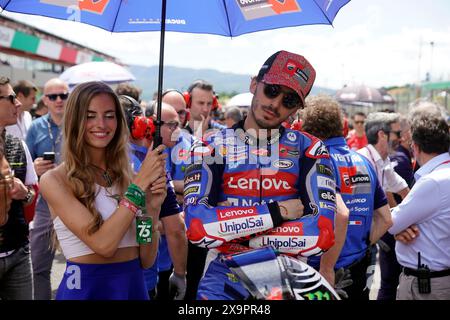 Mugello, Italien. Juni 2024. Foto Alessandro La Rocca/LaPresse 02-06-2024, GRAN PREMIO D'ITALIA Brembo Sport-Motociclismo-Motomondiale GRAN PREMIO D'ITALIA Brembo- Autodromo Internazionale del Mugello- 2024-MotoGP- Gara im Foto: Foto Alessandro La Rocca/ Credit: LaPresse/Alamy Live News Stockfoto