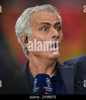 London, Großbritannien. 1. Juni 2024: Borussia Dortmund gegen Real Madrid - UEFA Champions League Finale - Wembley Jose Mourinho in Wembley. Bild : Mark Pain / Alamy Live News Stockfoto