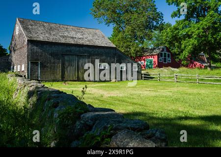 Weir Barn & Weir Studio & Young Studio Weir Farm National Historical Park   Ridgefield, Connecticut, USA Stockfoto